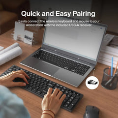 Wireless Keyboard and Mouse Combo