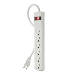 6-Outlet Surge Protector with 2 ft. Cord (2-Pack)