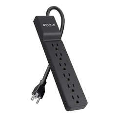 6-Outlet Home/Office Surge Protector, 4 ft. Cord