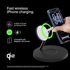 3-in-1 Wireless Charging Stand with Qi2 15W