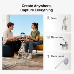 Creator Kit: Tripod, Magnetic Phone Mount & Wireless Mics