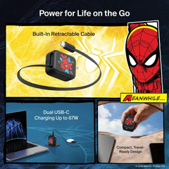 Retractable GaN Wall Charger 67W