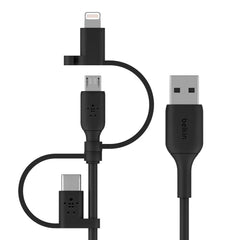 Universal Cable 15W (USB-A cable with USB-C, Micro-USB and Lightning connectors)
