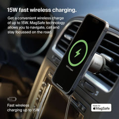 Magnetic Wireless Car Charger with Qi2 15W