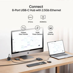 8-Port USB-C Hub with 2.5Gb Ethernet