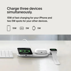 3-in-1 Magnetic Wireless Charging Pad with Qi2 15W
