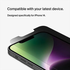 TemperedGlass Privacy Treated Screen Protector iPhone 16e / iPhone 14 / iPhone 13 / iPhone 13 Pro