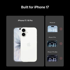 InvisiGlass Privacy Filter Screen Protector for iPhone 17 / iPhone 16 Pro, Gen 2