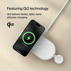 3-in-1 Magnetic Wireless Charging Pad with Qi2 15W