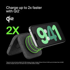 2-in-1 Magnetic Charging Travel Pad with Qi2 15W