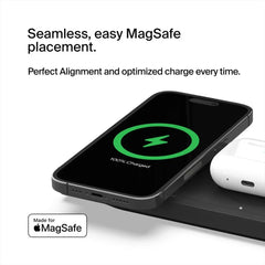 3-in-1 Wireless Charging Pad with Official MagSafe Charging 15W (Certified Refurbished)