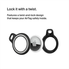 Reflective Secure Holder with Key Ring for Apple AirTag