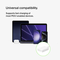 200W 4-Port USB-C GaN Charger