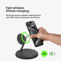 3-in-1 Magnetic Wireless Charging Stand with Qi2 15W