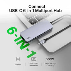 USB-C 6-in-1 Multiport Hub
