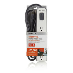 6-outlet Surge Protector with 4ft Power Cord