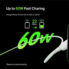 USB-C to USB-C Cable (1m / 3.3ft, White)
