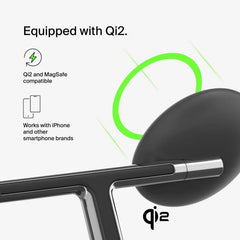 3-in-1 Magnetic Wireless Charging Stand with Qi2 15W