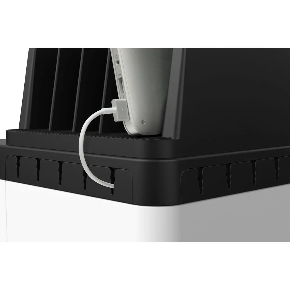10-Device AC Charging Station with Fixed Dividers