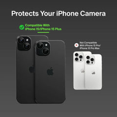 TemperedGlass Camera Lens Protector 2-Pack for iPhone 15 / iPhone 15 Plus