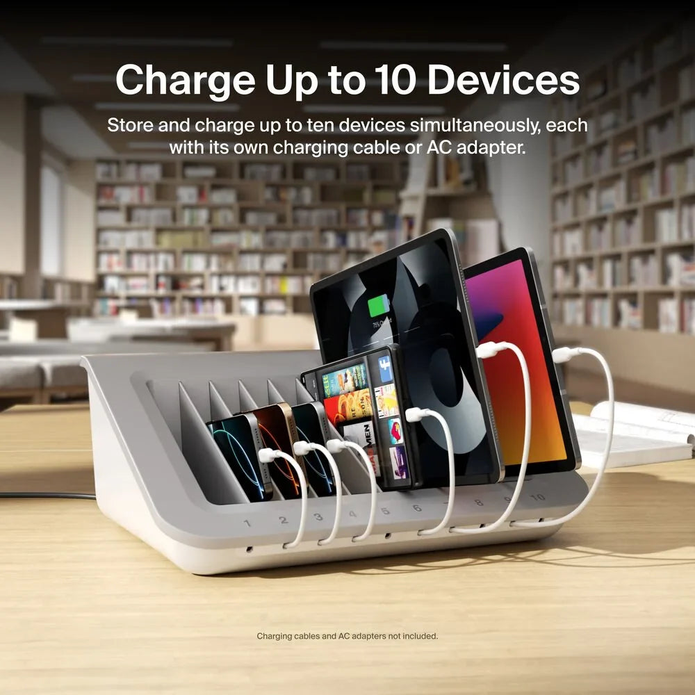 10-Device AC Charging Station