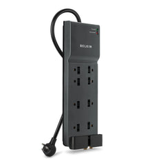 8-Outlet Home/Office Surge Protector w/Telephone Line + Extended Cord