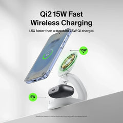 2-in-1 Convertible Magnetic Charging Stand with Qi2 15W