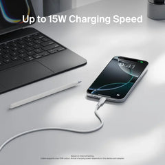 USB-A to USB-C Cable 15W, 3.3ft/1m, White