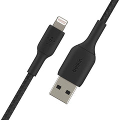 Braided Lightning to USB-A Cable (1m / 3.3ft, Black)