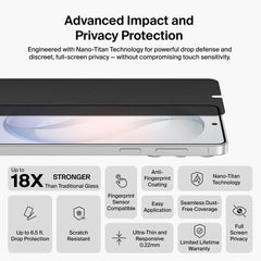 Titan SmartShield Privacy Filter Screen Protector for Samsung Galaxy S26