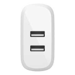 Dual USB-A Wall Charger 24W + Lightning to USB-A Cable