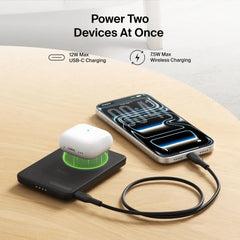 Slim Magnetic Power Bank 5K with Qi2
