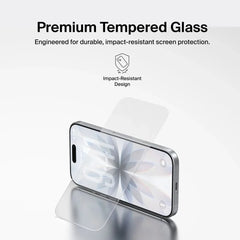 TemperedGlass Screen Protector for iPhone 17 / iPhone 16 Pro, Gen 2