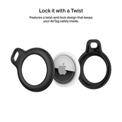 Secure Holder with Strap for AirTag