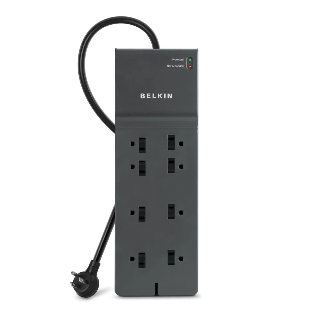 8-Outlet Commercial Surge Protector 8' Cord