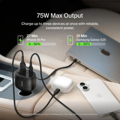 Retractable Car Charger 75W