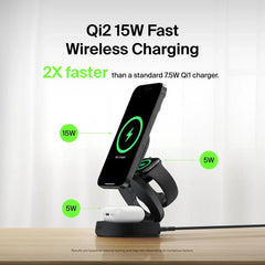 3-in-1 Convertible Magnetic Charging Stand with Qi2 15W