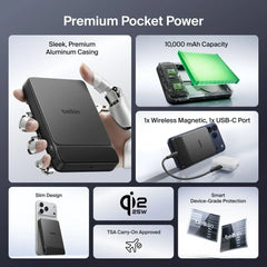 Slim Magnetic Power Bank 10K