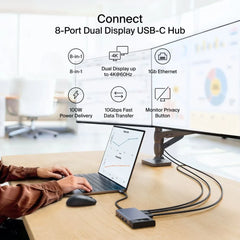 8-Port Dual Display USB-C Hub