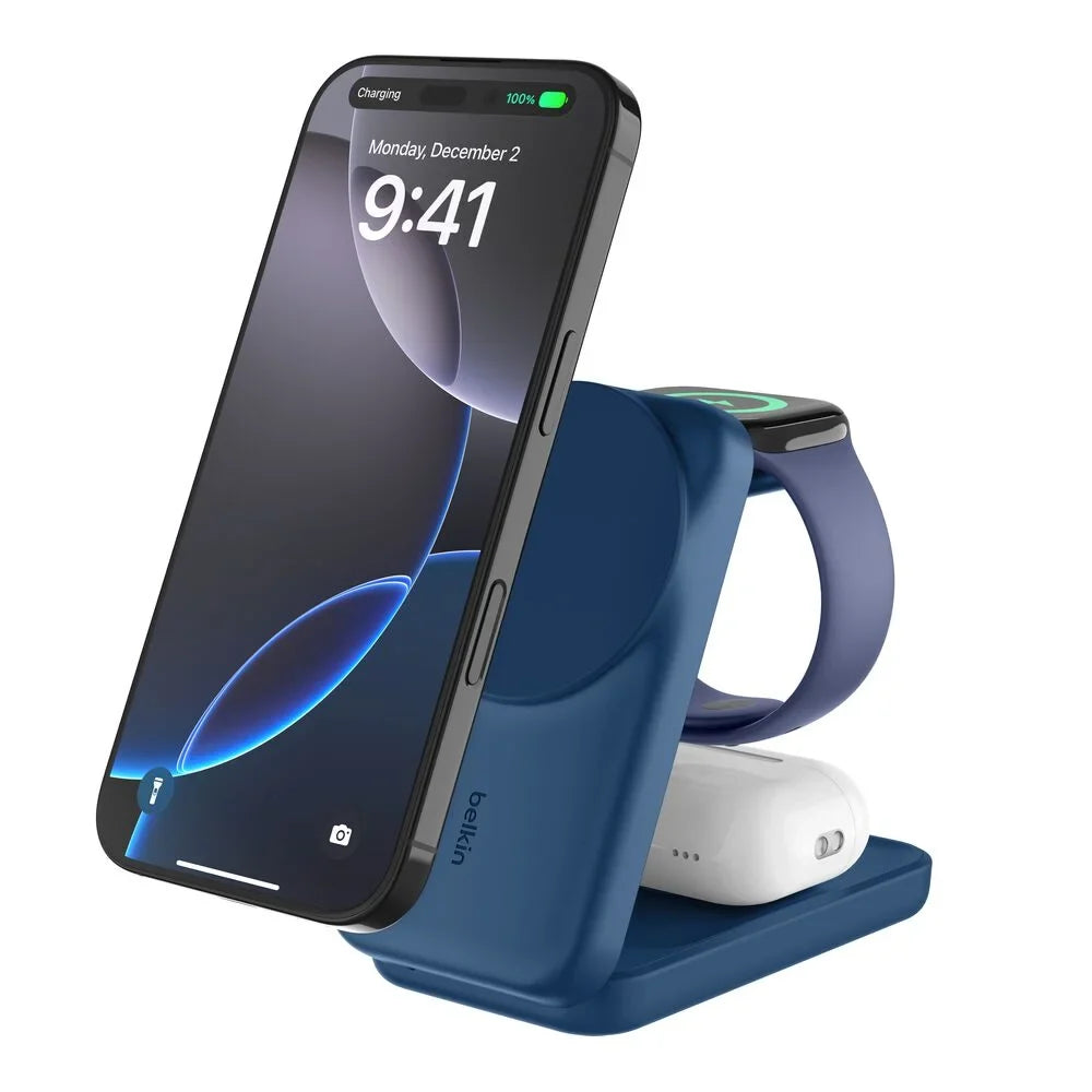 3-in-1 Foldable Magnetic Charger with Qi2 25W