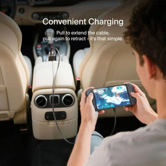 Retractable Car Charger 75W