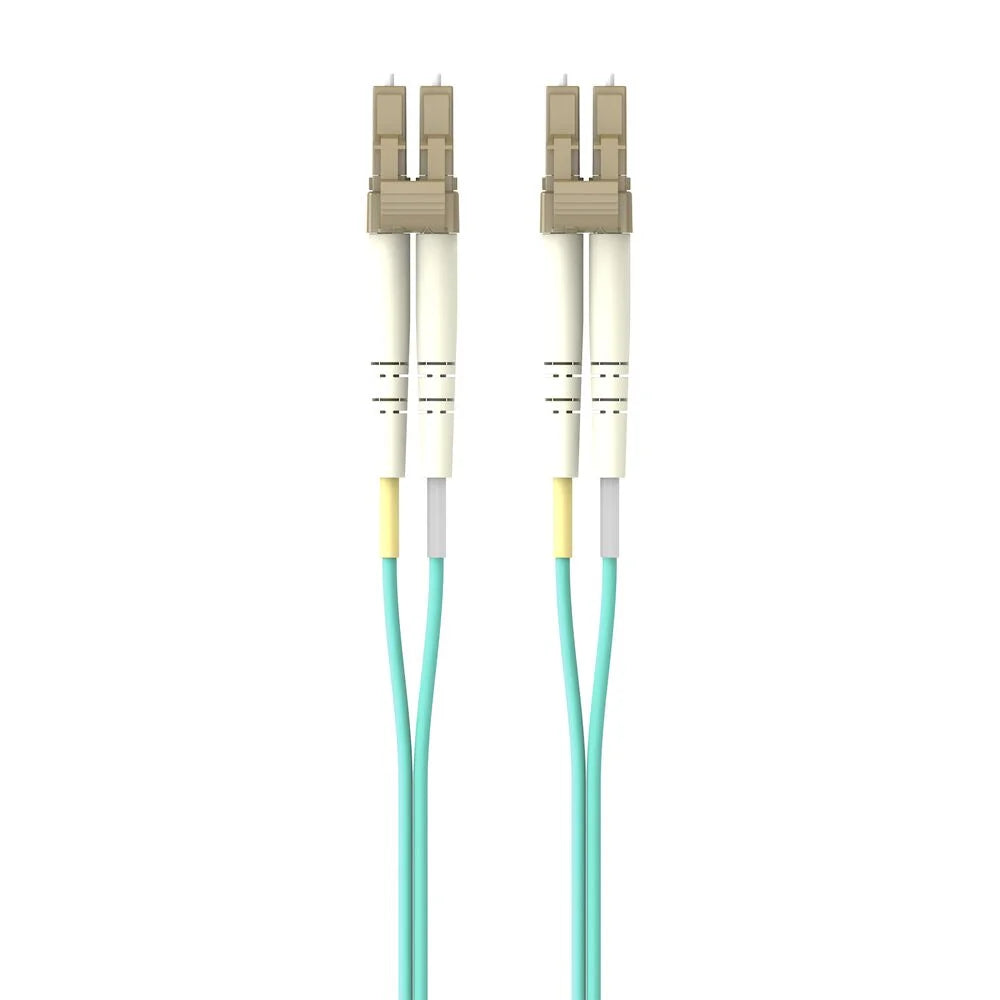 Fiber Patch Cable 10 Gig Aqua 50/125 LC/LC1 Meter