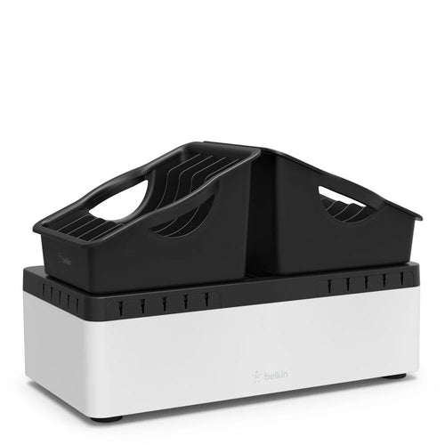 10-Device AC Charging Station with Portable Trays