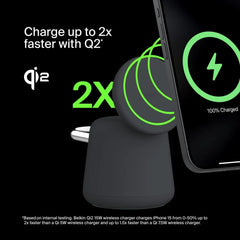2-in-1 Wireless Charging Dock with Qi2 15W