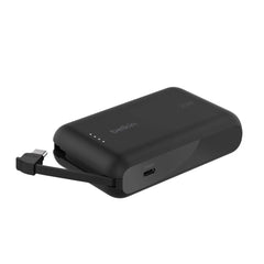 Power Bank 10K with Integrated Cable
