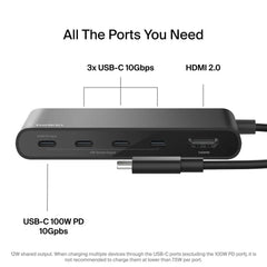 5-Port USB-C Hub with 4K HDMI