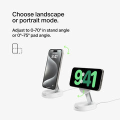 Convertible Magnetic Wireless Charging Stand with Qi2 15W