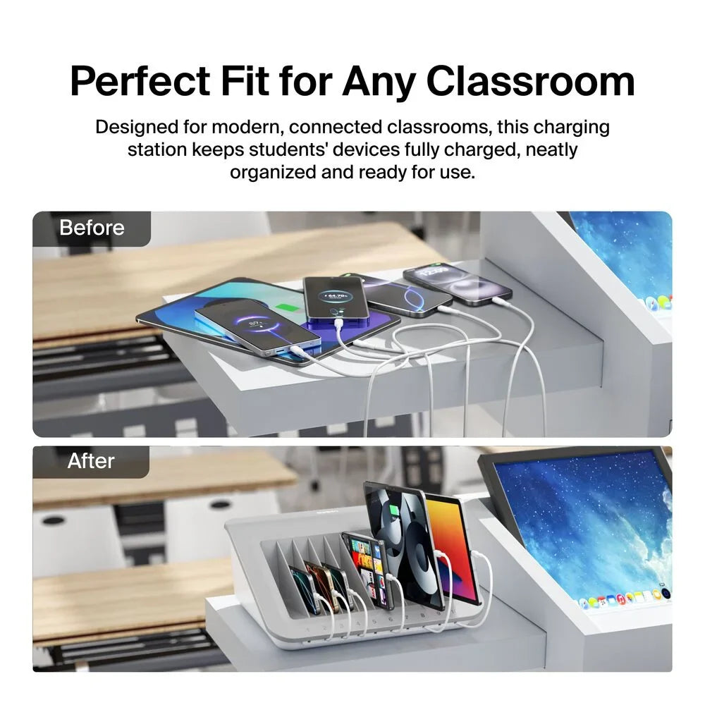 10-Device AC Charging Station
