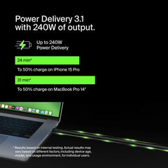 USB4 Cable, 240W + 20Gbps