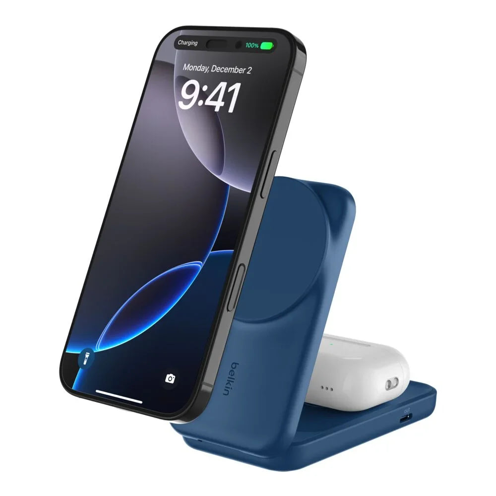 2-in-1 Foldable Magnetic Charger with Qi2 25W